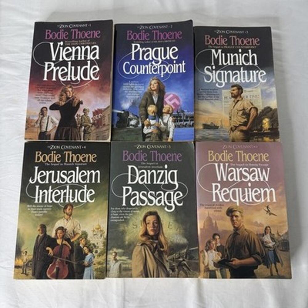 Vintage Zion Covenant 1-6 Lot Bodie Thoene Bethany House WWII Christian PB